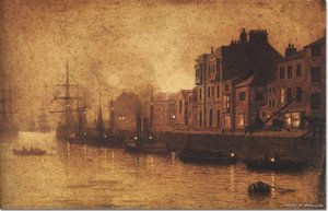 Evening, Whitby Harbour — John Atkinson Grimshaw