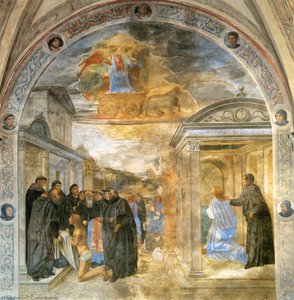 Scene From The Life Of St Filippo Benizzi — Kozimo Roselli