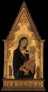 Madonna And Child With Saints And Angels — Lippo Memmi