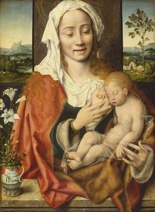 Jungfru Maria Og Barnet — Joos Van Cleve