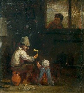 The Rattle (study) — William Mulready The Younger