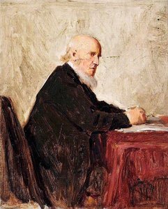 Minister Seated At A Table — George Reid