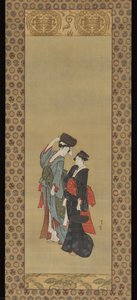 Femmes Portant Des Pots Pour Le Festival Tsukuma — Katsushika Hokusai