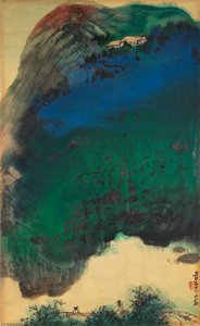Landscape In Afterglow — Zhang Daqian