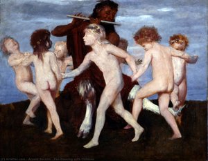 Pan Dancing With Children — Arnold Böcklin