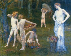 Children In An Orchard — Pierre Cécile Puvis De Chavannes