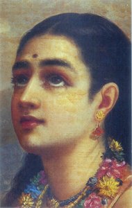 Shakuntala And Her Companion — Raja Ravi Varma
