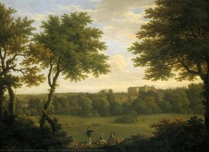 View Of Copped Hall In Essex, From The Park — Francis Hayman