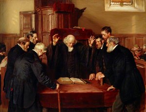 The Ordination Of Elders In A Scottish Kirk — John Henry Lorimer