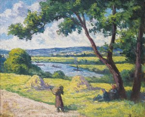 The Seine At The Heights Of Méricourt — Maximilien Luce