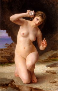Frau Mit Muschel — William-adolphe Bouguereau
