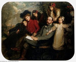 The Poet Francis Viele Griffin And His Family — Jacques-émile Blanche