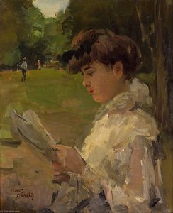 Girl Reading — Isaac Israels