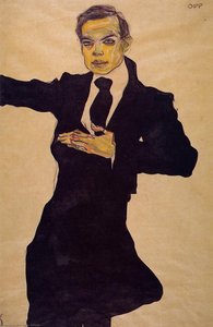 Portrait Du Peintre Max Oppenheimer — Egon Schiele