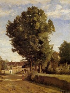 Un Village Près De Beauvais — Jean-baptiste-camille Corot