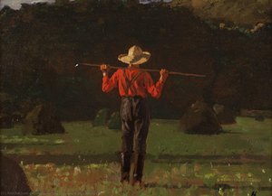 Contadino Con Un Forcone — Winslow Homer