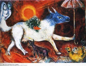 Cow with Parasol