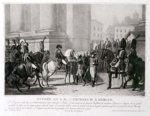 The Entrance Of Napoleon Into Berlin In October — Jean-baptiste Debret
