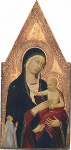 Madonna And Child With Donor — Lippo Memmi