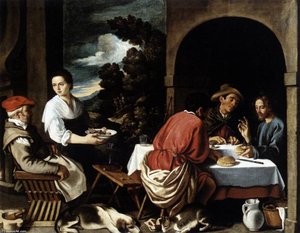 The Supper At Emmaus — Pedro Orrente