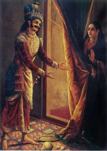 Keechaka And Sairandhri — Raja Ravi Varma