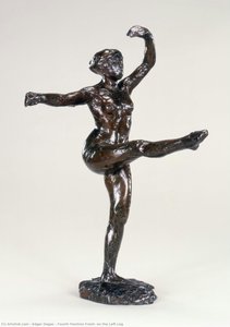 Quatrième Position Devant, Sur La Jambe Gauche — Hilaire-germain-edgar Degas