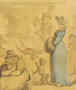 At The Fishmonger — Thomas Rowlandson