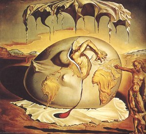 Geopolitisk Barn Som Ser Fødslen Af Den Nye Mand — Salvador Dalí