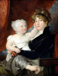Mrs Benjamin West Ii With Her Son, Benjamin West Iii — Benjamin West