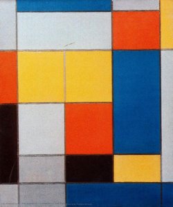 Composizione Con Rosso, Blu E Giallo-verde — Piet Mondrian