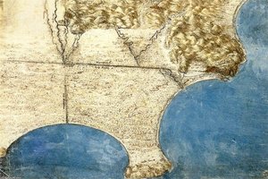 Bird's-eye-view Of Sea Coast — Leonardo Da Vinci