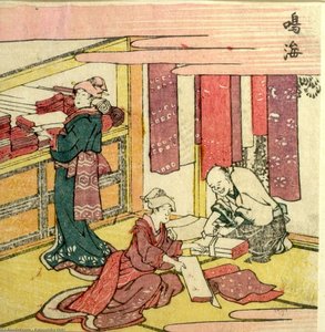 Woman Buying Cloths — Katsushika Hokusai