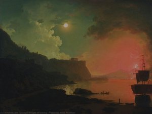 Vesuvius From Posillipo — Joseph Wright Of Derby