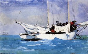 Key West, Ankkurin Nostaminen — Winslow Homer