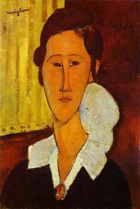 Portrait D'anna Zborovska — Amedeo Clemente Modigliani