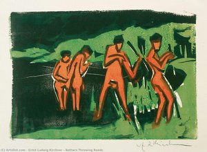 Bathers Throwing Reeds — Ernstas Ludvigas Kiršianas