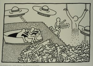 Die Blaupausen-zeichnungen — Keith Haring