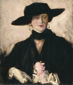 Lady In A Black Hat (also Known As Miss Don Wauchope Of Edinburgh) — Francis Campbell Cadell