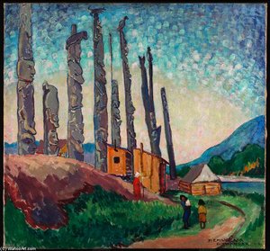 Gitwangak, Queen Charlotte Islands — Emily Carr