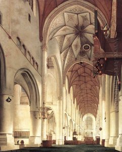Interior Of The Sint-bavokerk In Haarlem — Pieter Jansz. Saenredam