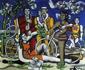 Loisirs Auf Rotem Boden — Fernand Léger