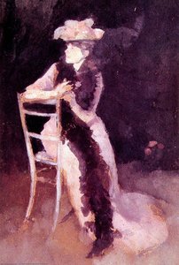 Ros Och Silverporträtt Av Mrs Whibley — James Abbott Mcneill Whistler