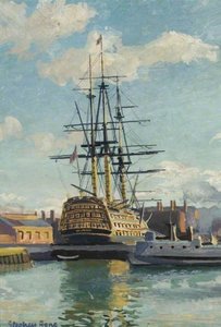 Hms 'victory' In Dry Dock — Stephen Bone