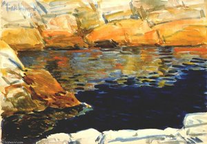 Looking Into The Beryl Pool — Frederick Childe Hassam