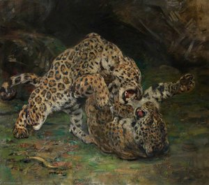 Jaguars At Play — William Walls
