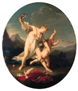 Venus Chastising Cupid; And Venus And Cupid — Marc Nattier