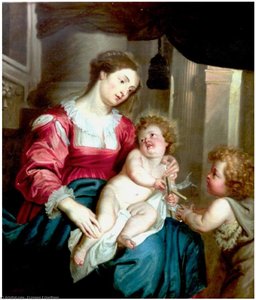 Virgin With Child And Little Saint John — Erasmus Quellinus Ii