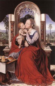 The Virgin Enthroned — Κεντίν Μασίς