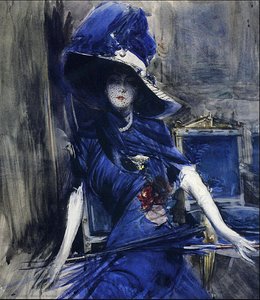 Die Göttliche In Blau — Giovanni Boldini