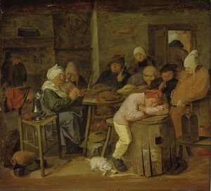 Peasants In An Inn — Adriaen Brouwer
